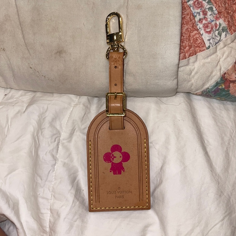 Louis Vuitton luggage tag with LV HARDWARE
